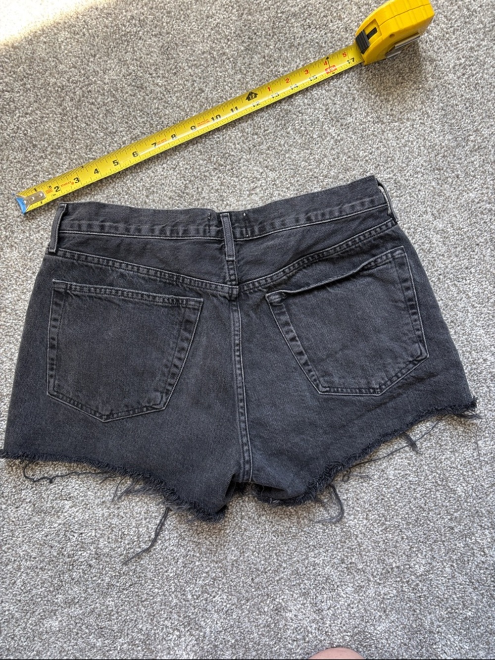 Agolde Parker Shorts - High-Rise Denim Cutoff Shorts - Picture 5 of 8